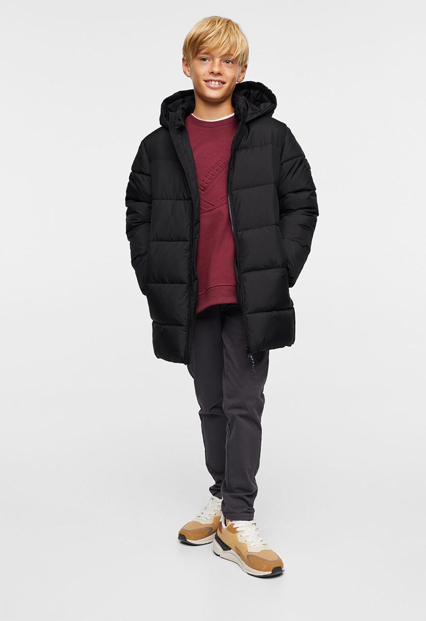 MANGO - Anorak  amerlong - black
