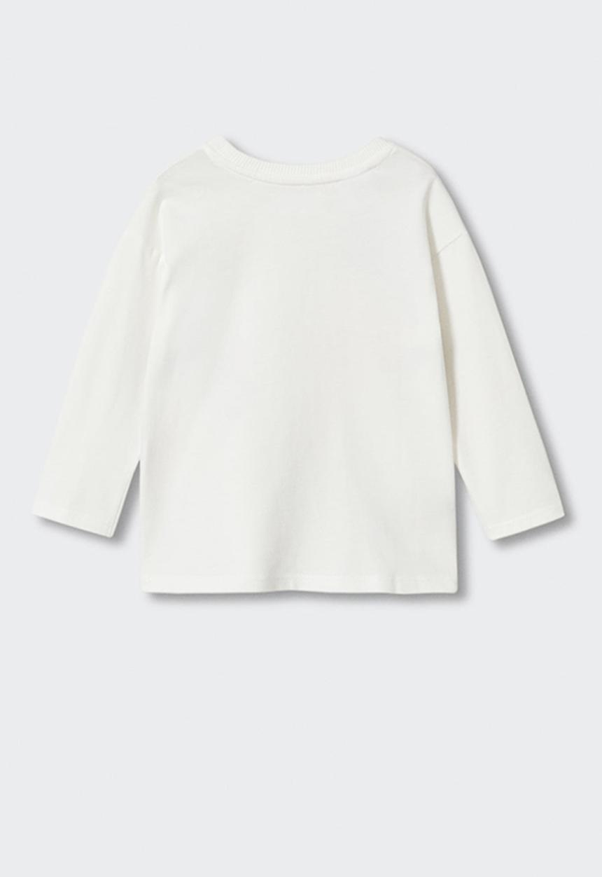 MANGO - T-shirt  mtaat - white