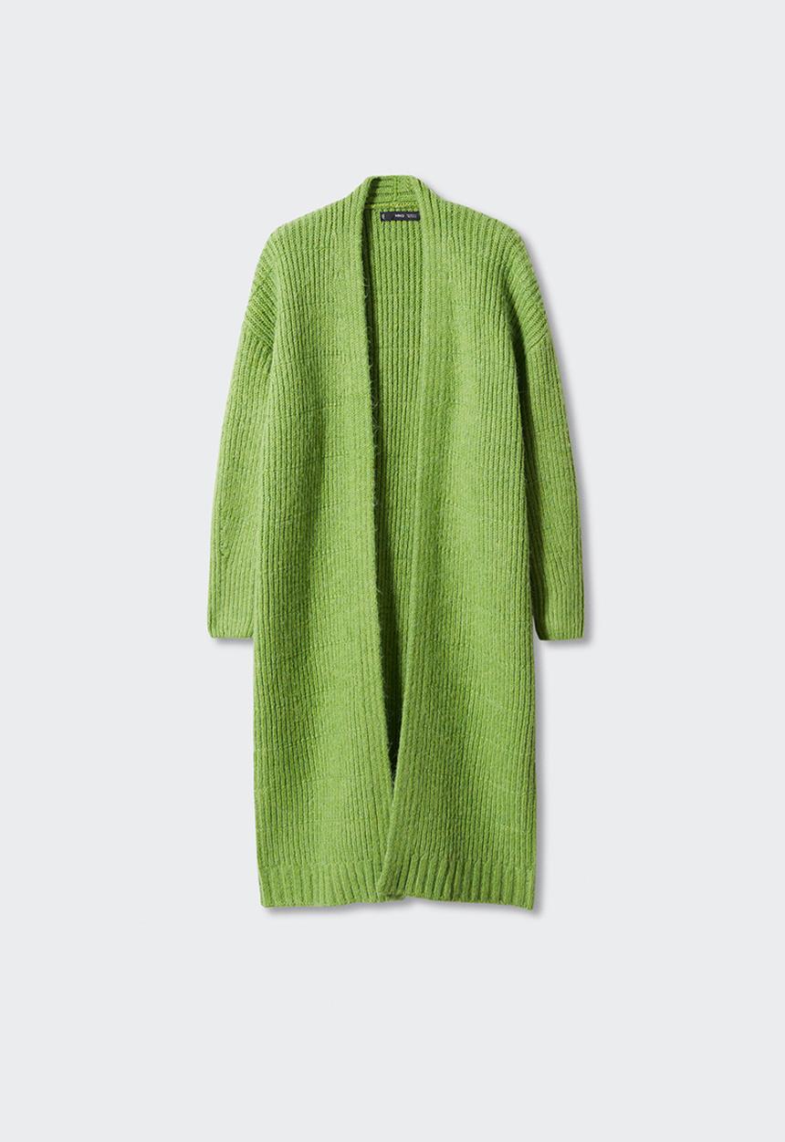 MANGO - Cardigan jirafe - medium green