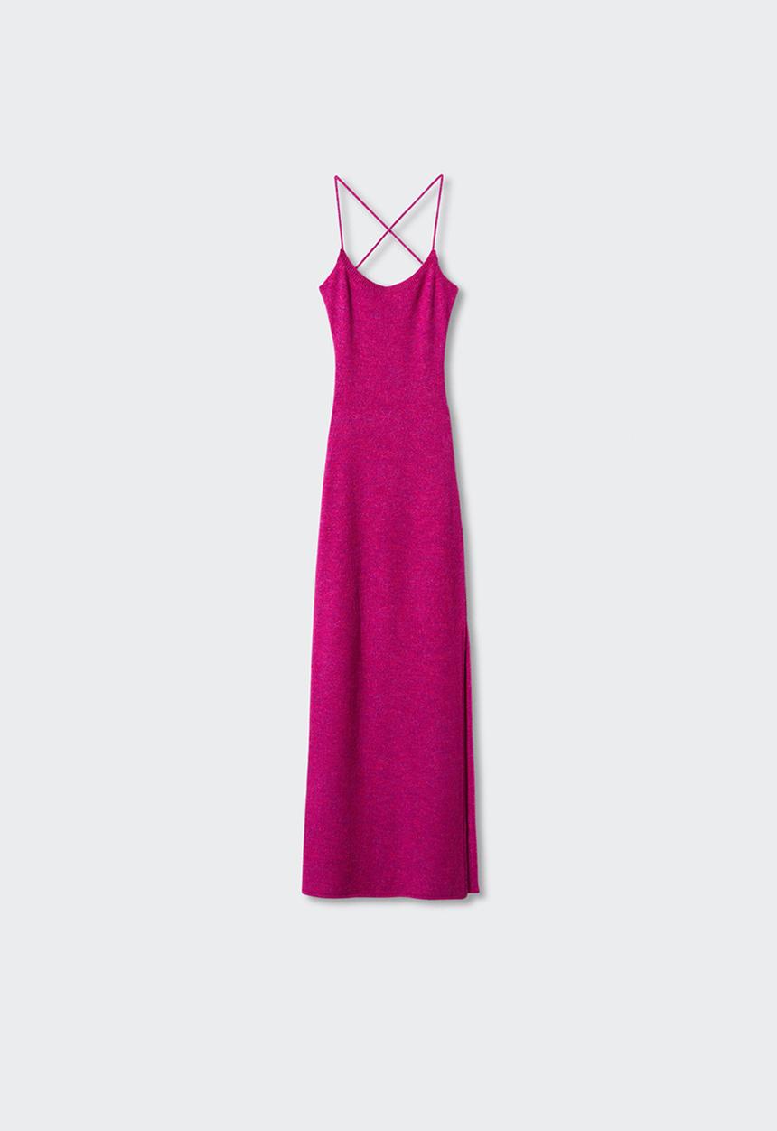 MANGO - Dress berry - bright pink