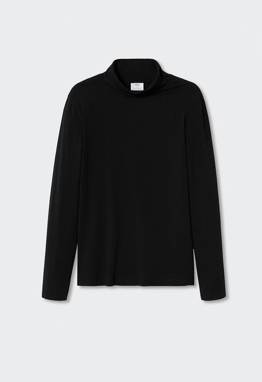 MANGO - T-shirt luton - black