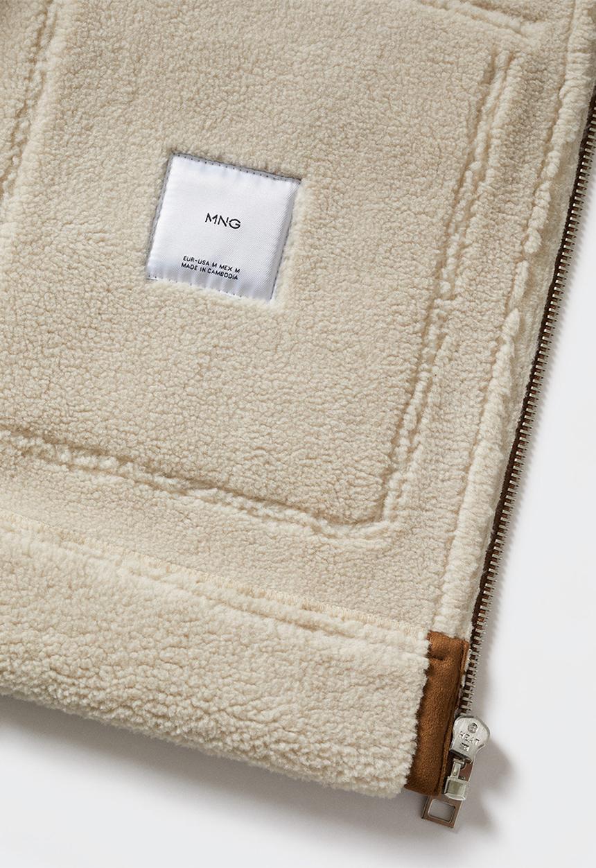 MANGO - Jacket stamford - cognac