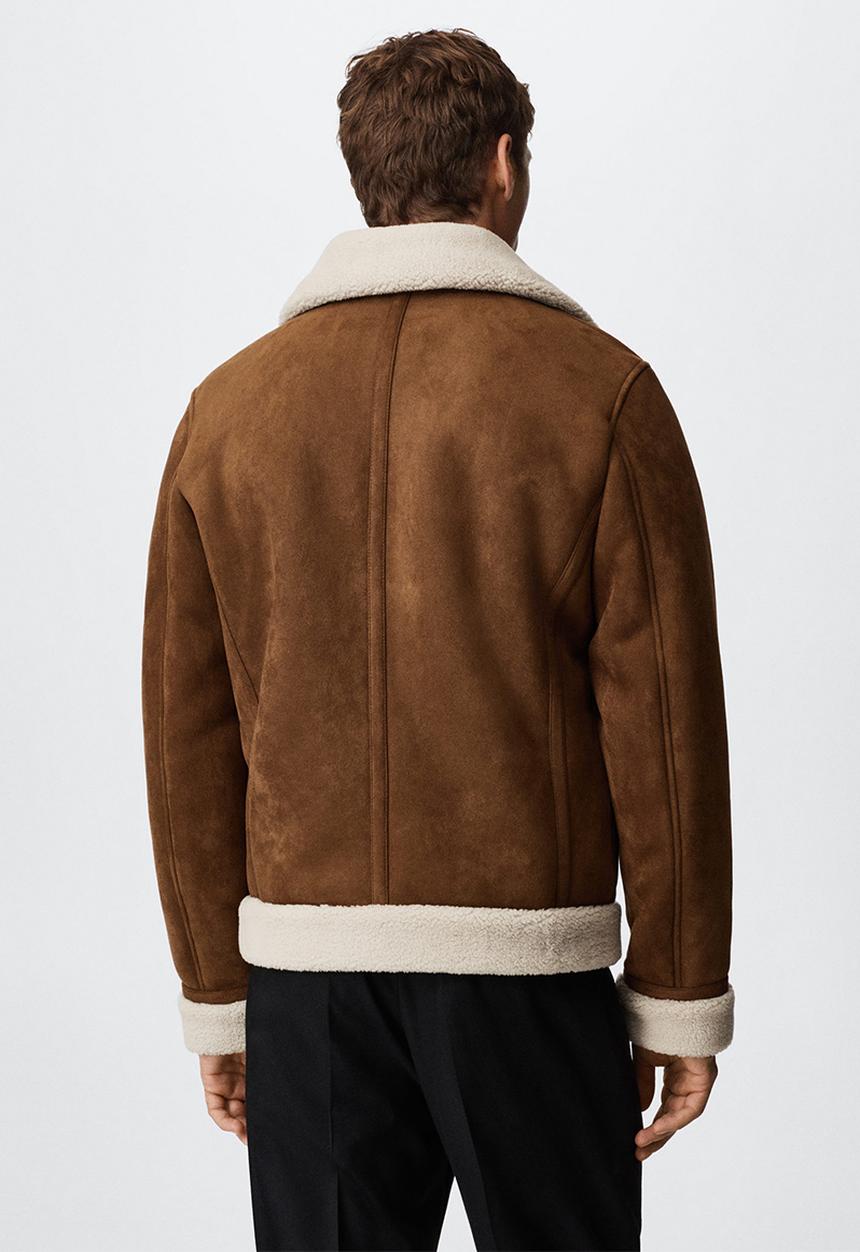 MANGO - Jacket stamford - cognac