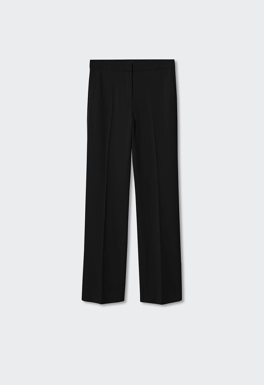 MANGO - Trousers smoking - black