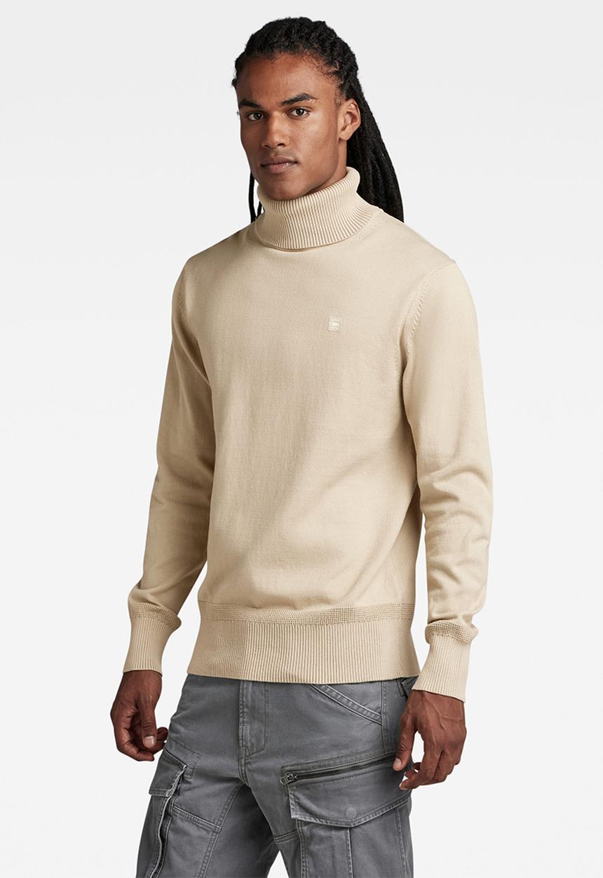 G-STAR - Premium core turtle knit - spray green