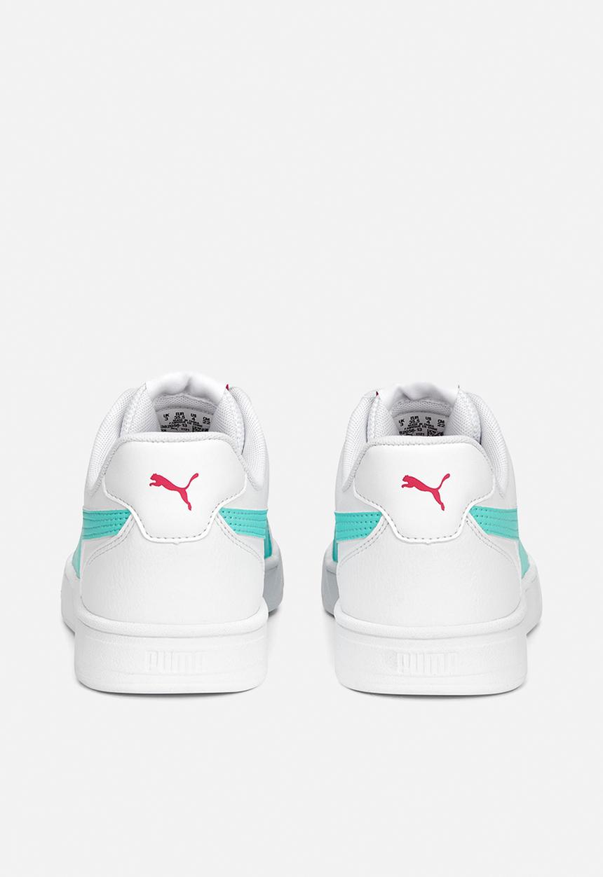 PUMA - Puma caven jr - puma white-mint-glowing pink