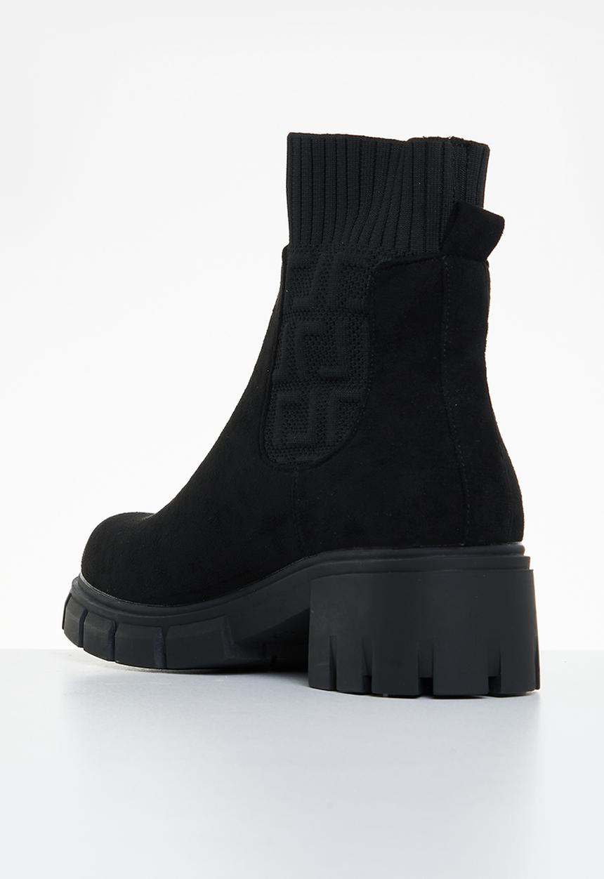 Butterfly Feet - Croyden 1 sock boot - black