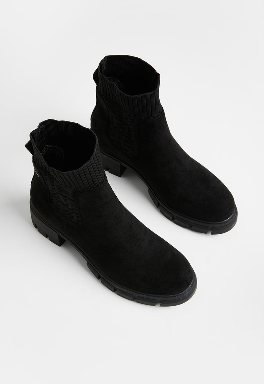 Butterfly Feet - Croyden 1 sock boot - black
