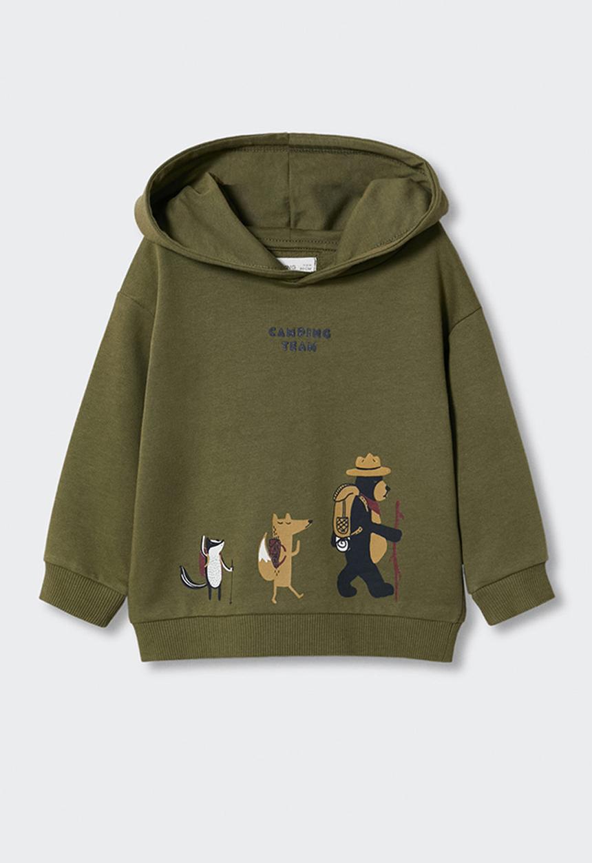 MANGO - Sweatshirt team - beige & khaki