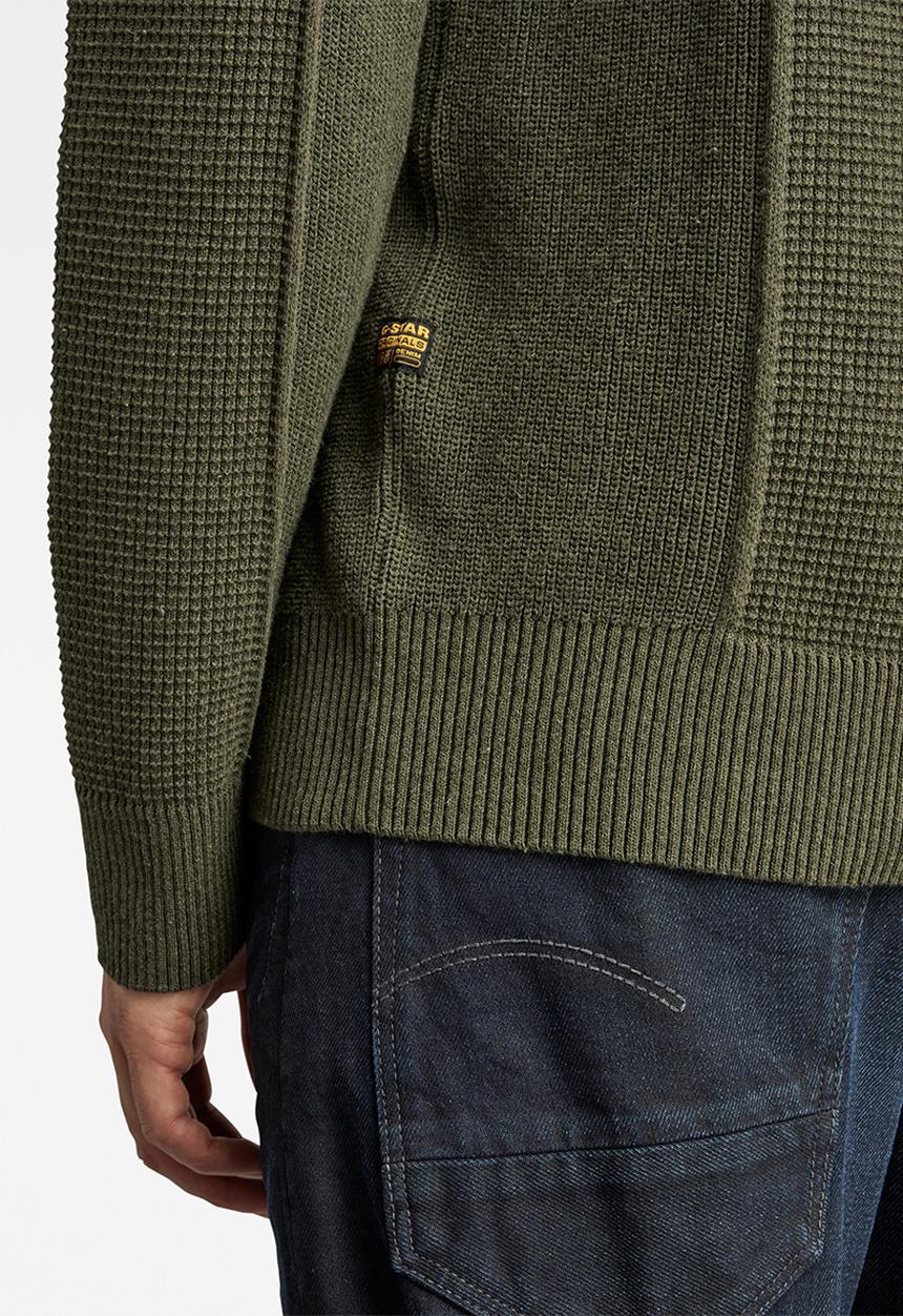 G-STAR - Structure r knit - dk green