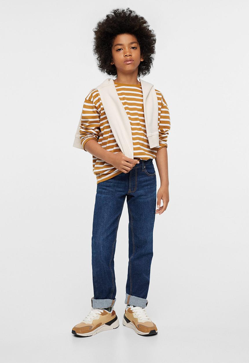 MANGO - T-shirt charles - orange