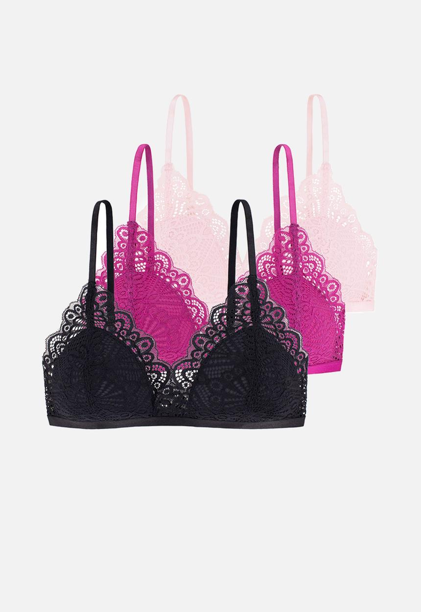 DORINA - Leia 3pack light padded bralette - multi