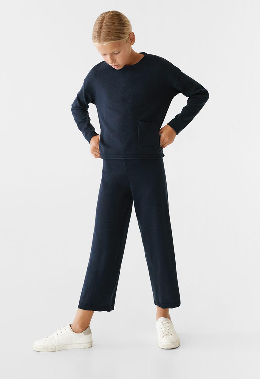 MANGO - Trousers  jon3 - navy