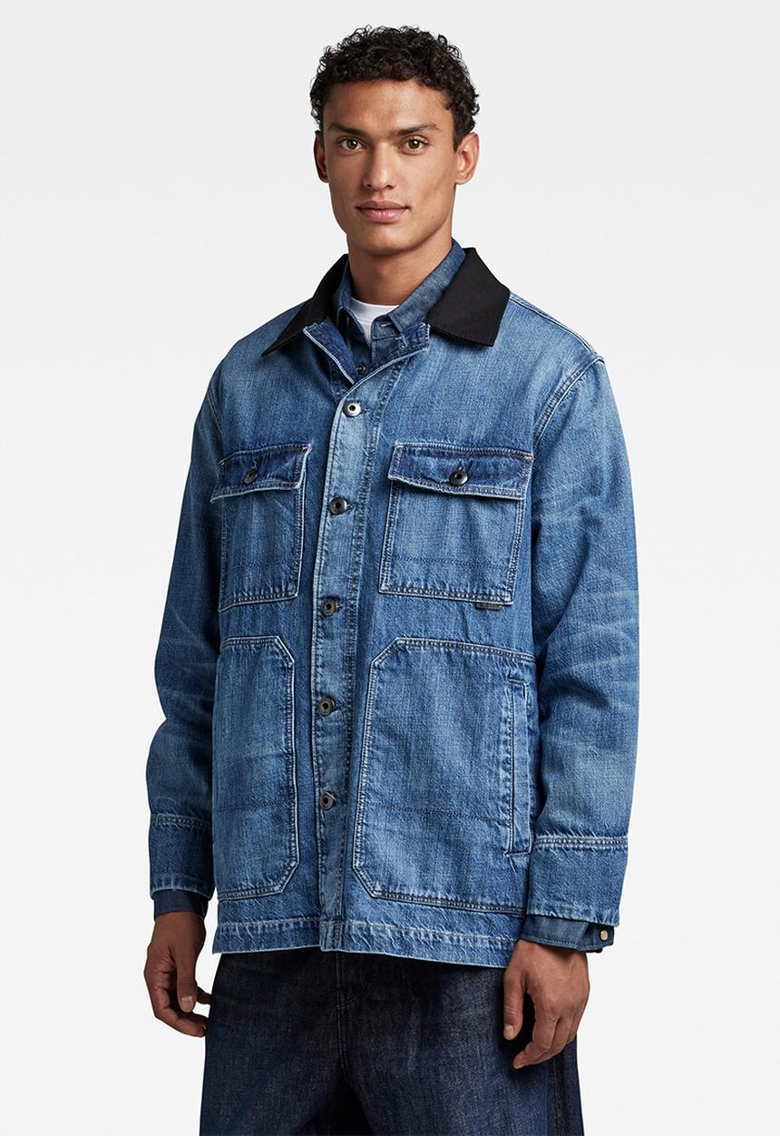 G-STAR - Ev chore workwear jacket - faded waterfront