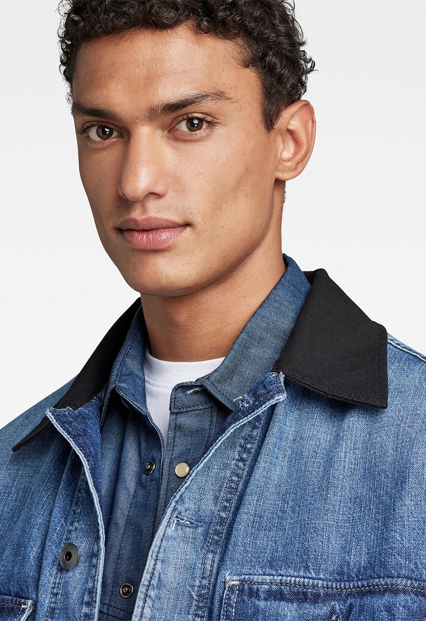 G-STAR - Ev chore workwear jacket - faded waterfront