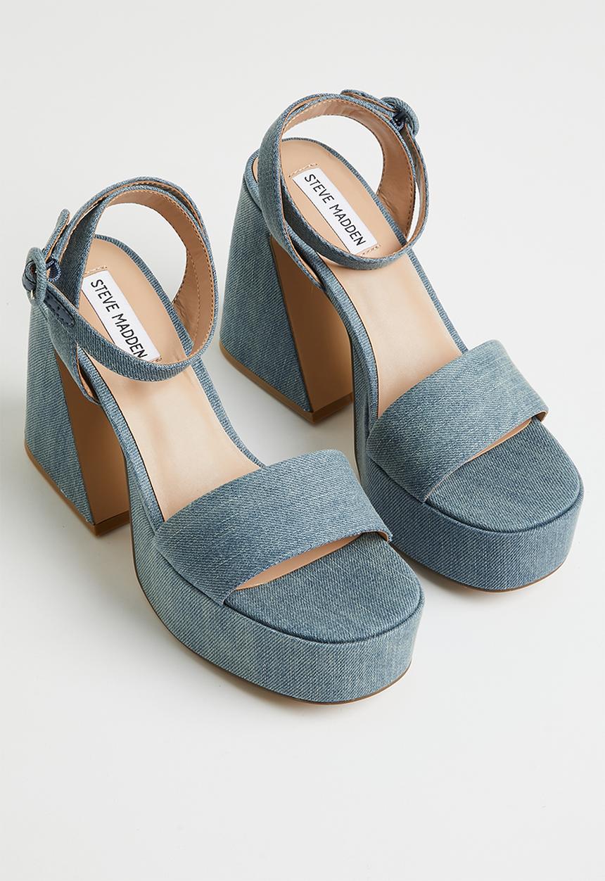 Steve Madden - Paysin platform heel - blue denim
