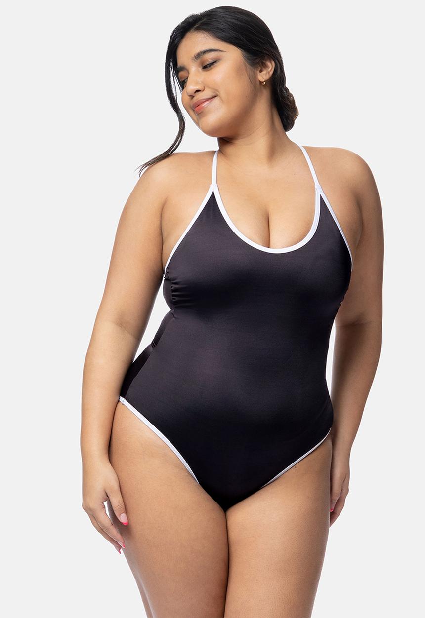 DORINA - Plus bandol swimsuit - black