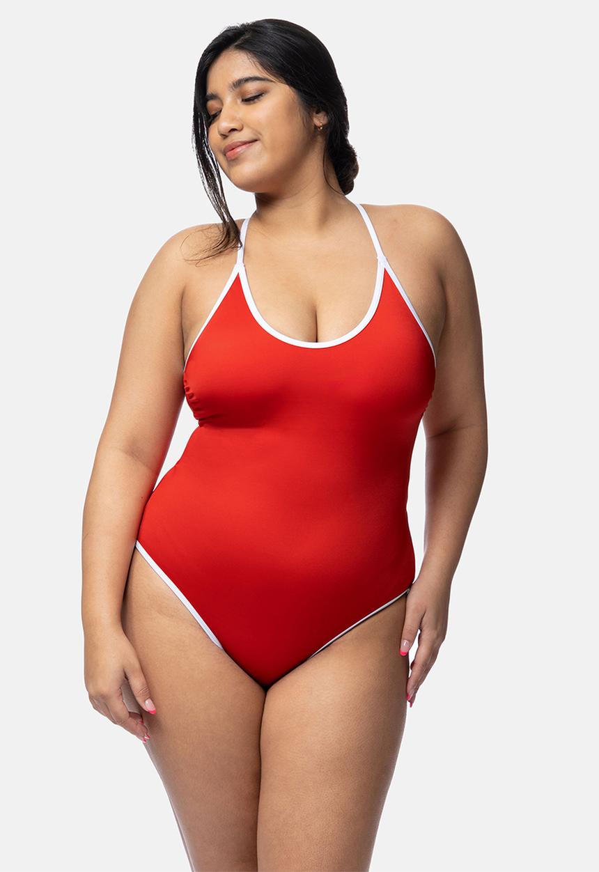 DORINA - Plus bandol swimsuit - red
