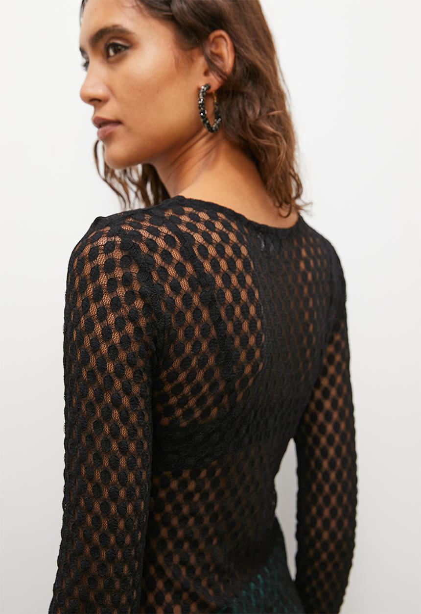 Superbalist - Spot mesh tee - black