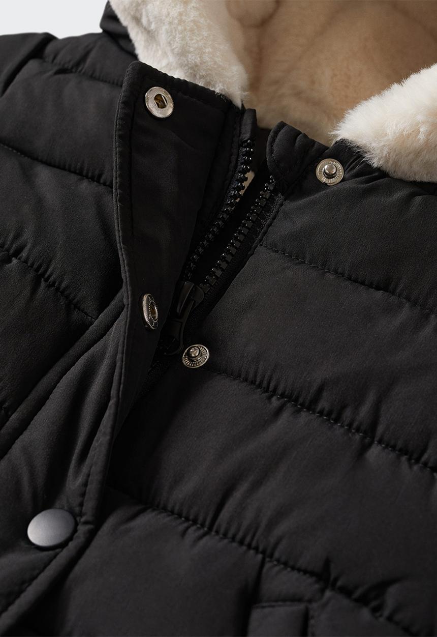 MANGO - Anorak julong - black