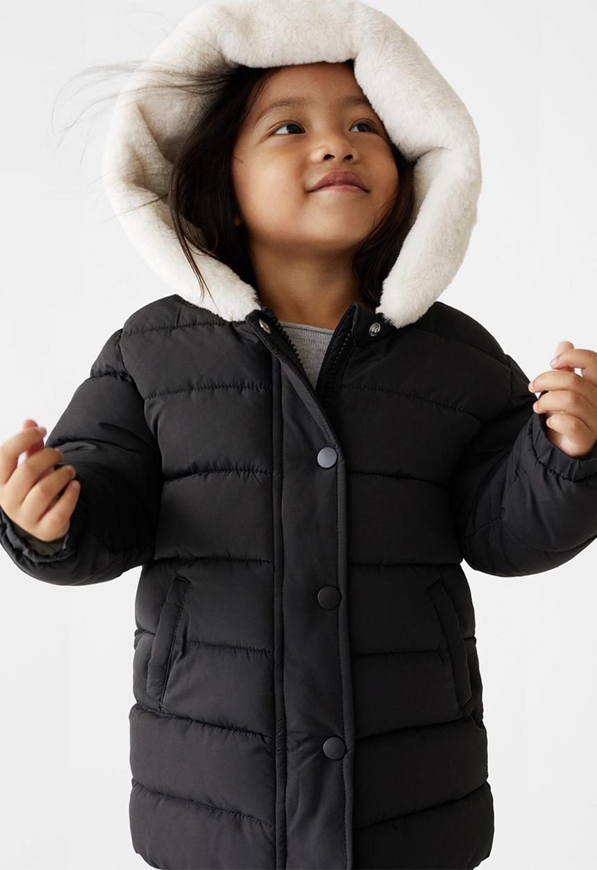 MANGO - Anorak julong - black