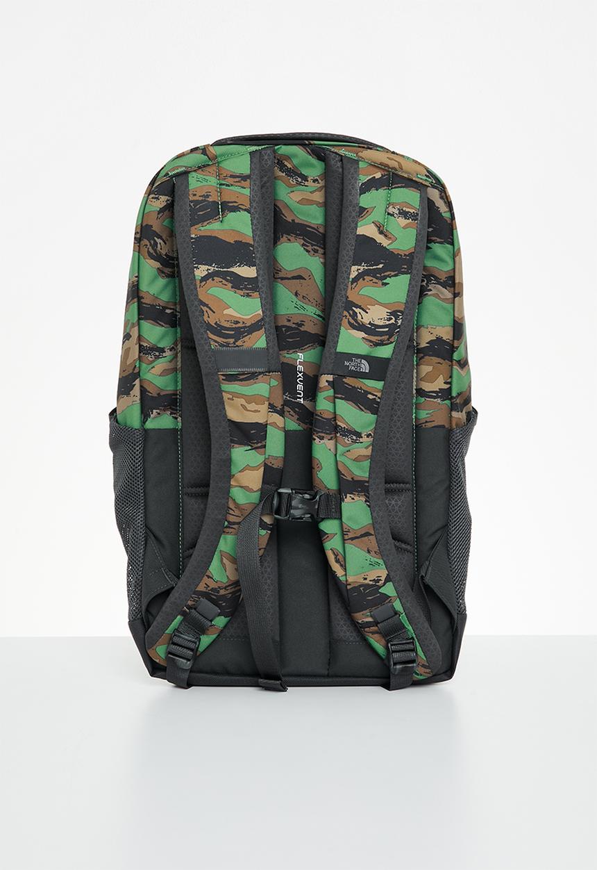 The North Face - Deep grass green painted camo print - asphalt grey