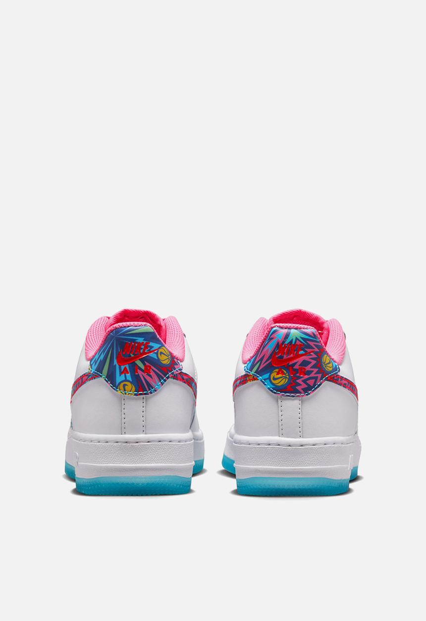 Nike - Nike air force 1 - white/multi-color-pink glow-speed yellow
