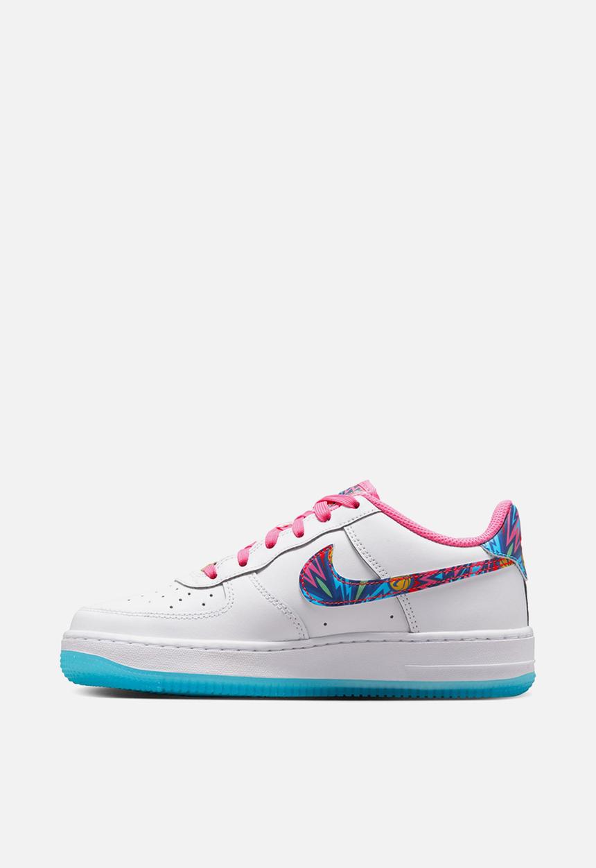 Nike - Nike air force 1 - white/multi-color-pink glow-speed yellow