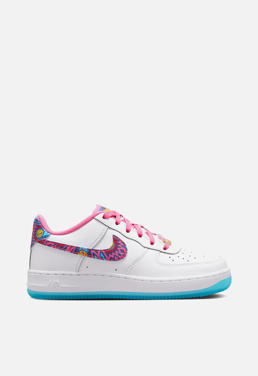 Nike - Nike air force 1 - white/multi-color-pink glow-speed yellow