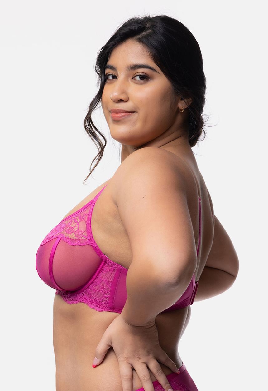 DORINA - Plus desiree non padded wired bra - fuchsia