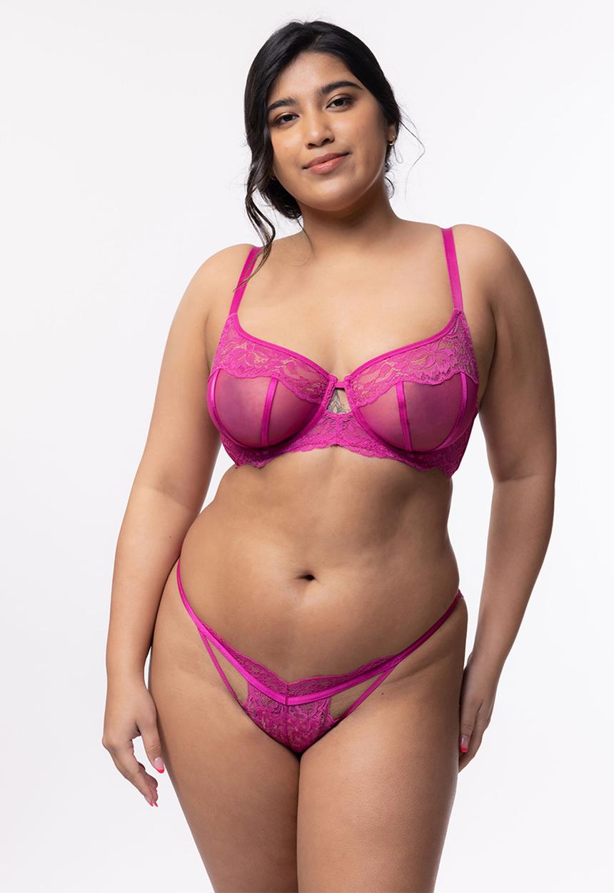 DORINA - Plus desiree tanga - fuchsia