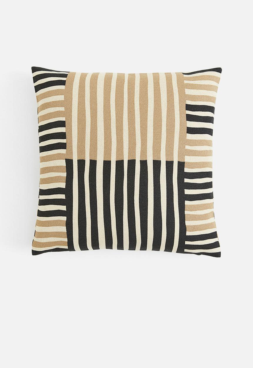 H&M - Patterned cushion cover - beige,multi