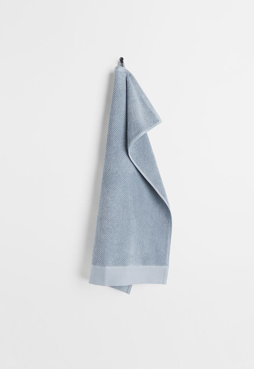 H&M - Cotton terry hand towel - blue