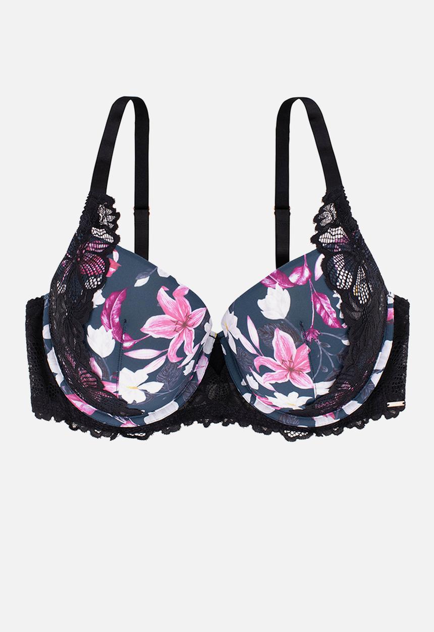 DORINA - Plus magnolia light padded demi bra - ink