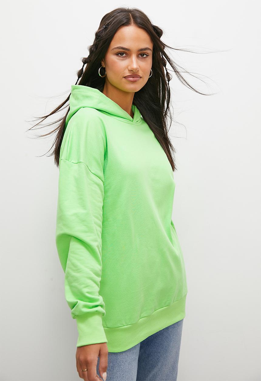 Blake - Slouch hoodie - lime