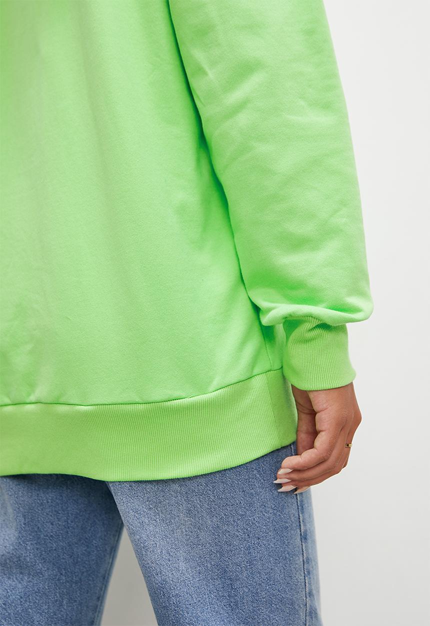 Blake - Slouch hoodie - lime