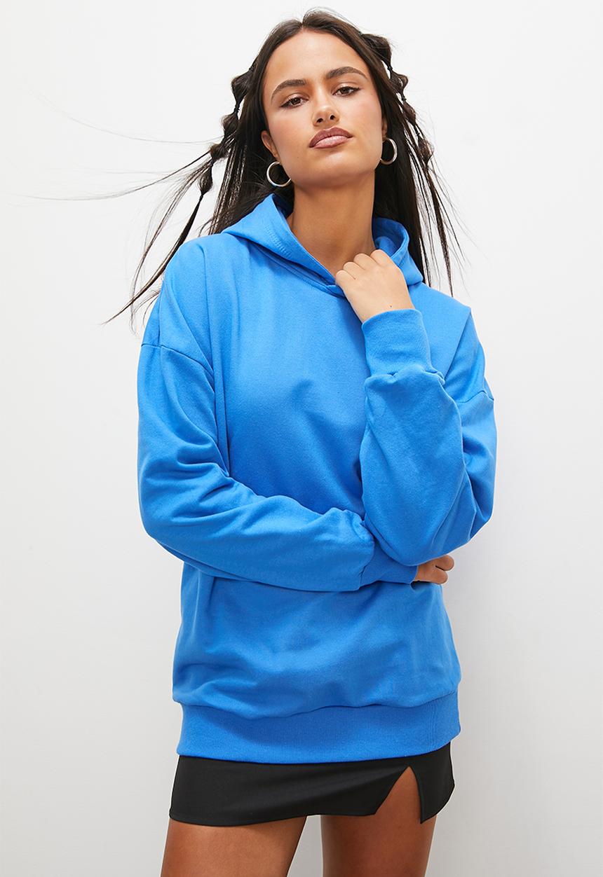 Blake - Slouch hoodie - cyan
