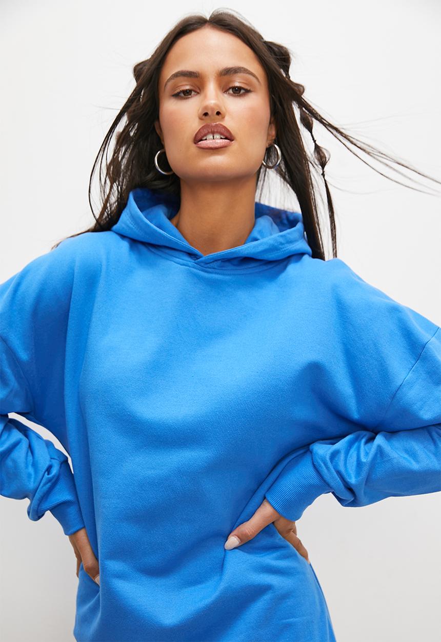 Blake - Slouch hoodie - cyan