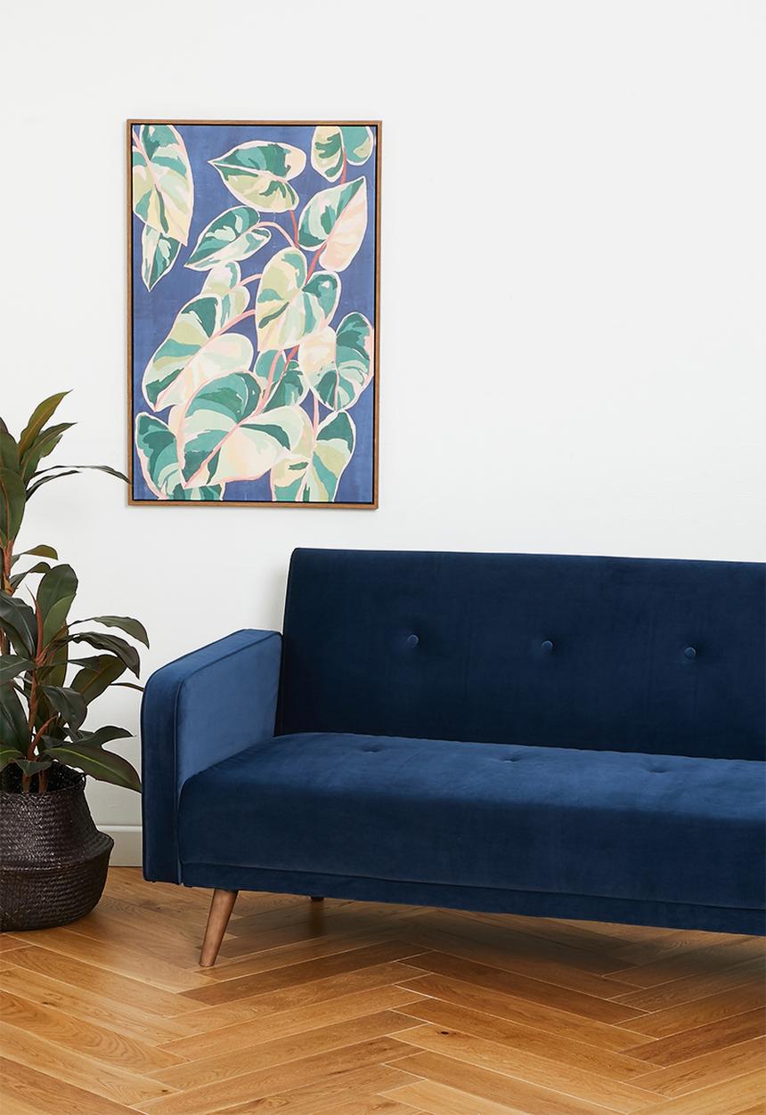SF Collection - Layla sofa bed - velvet blue