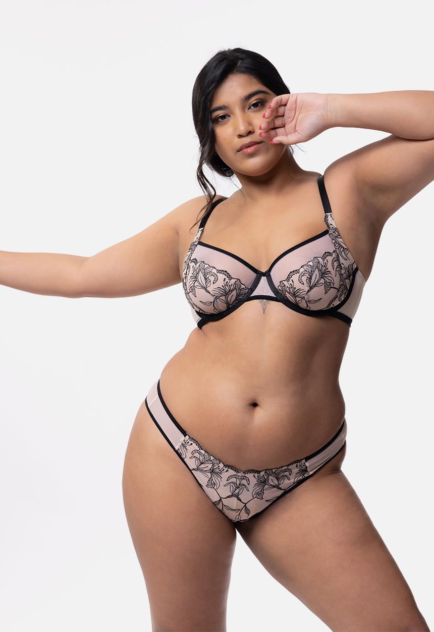 DORINA - Plus nova non padded wired bra - beige