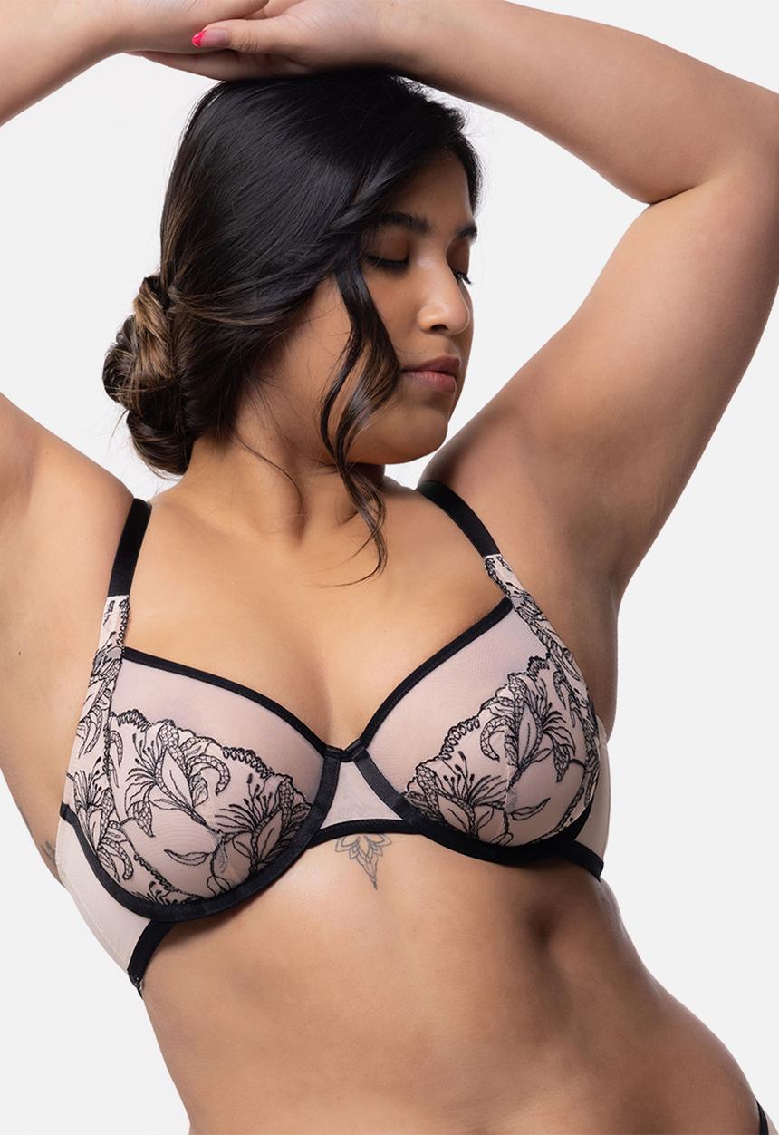 DORINA - Plus nova non padded wired bra - beige