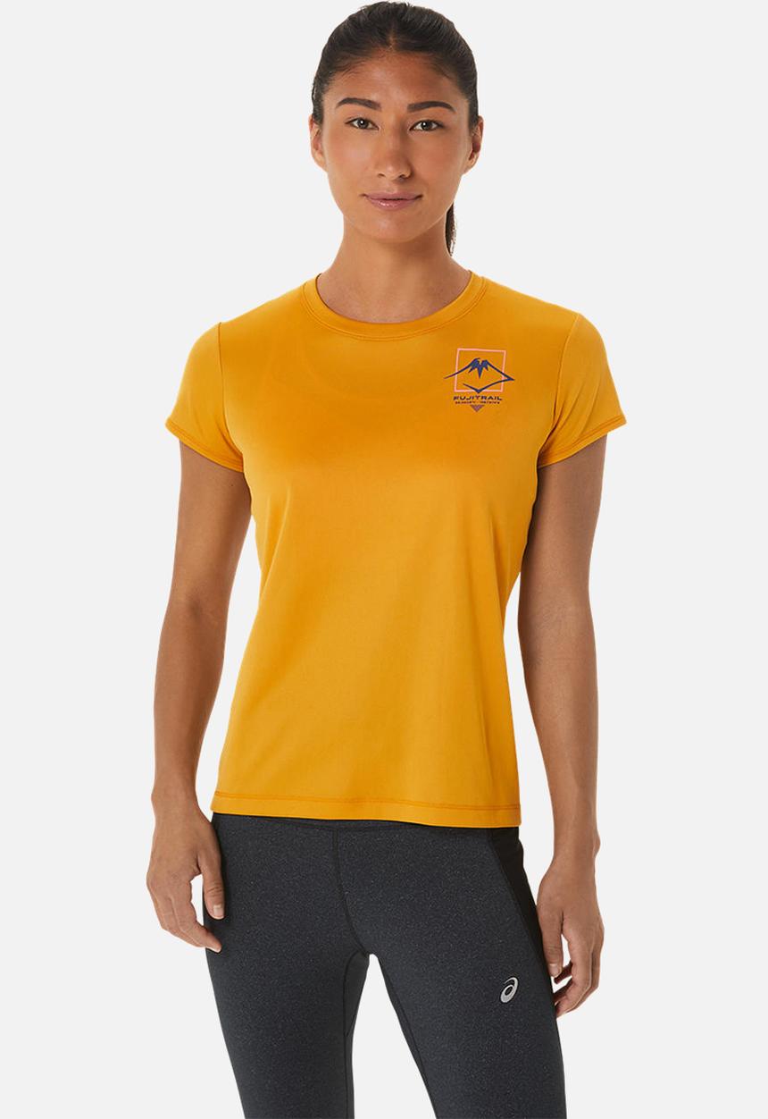 ASICS - Fujitrail logo short sleeve top - sandstorm