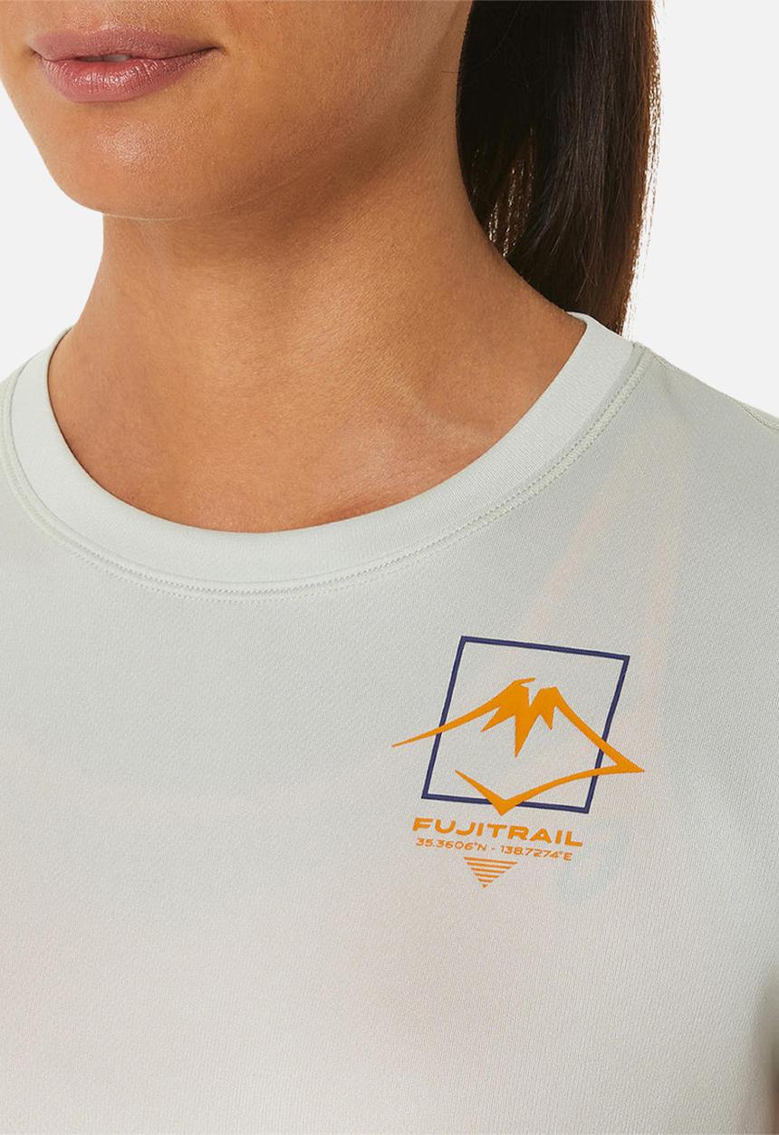 ASICS - Fujitrail logo short sleeve top - light sage