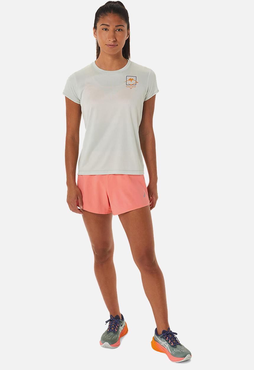 ASICS - Fujitrail logo short sleeve top - light sage