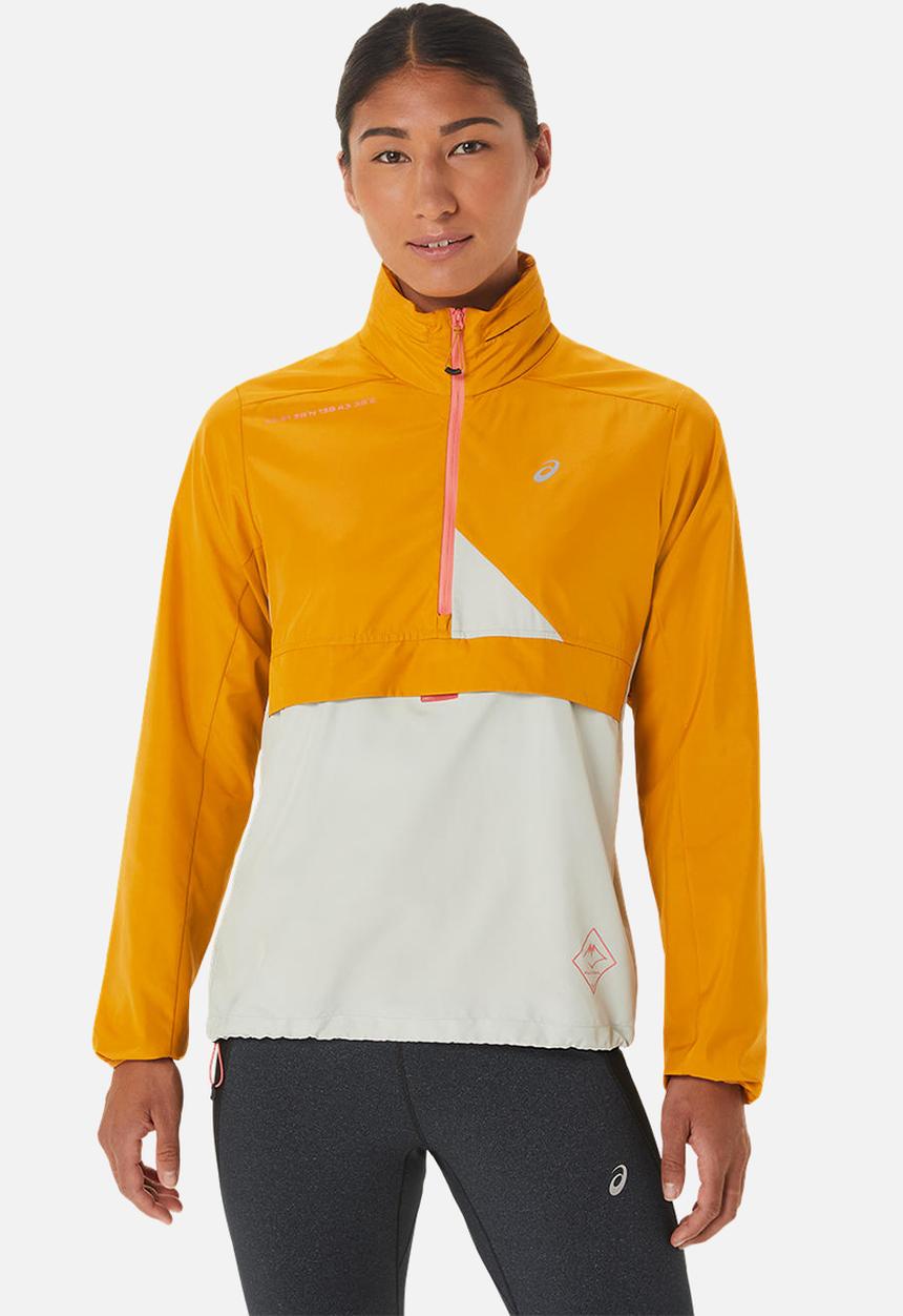 ASICS - Fujitrail anorak - sandstorm/light sage