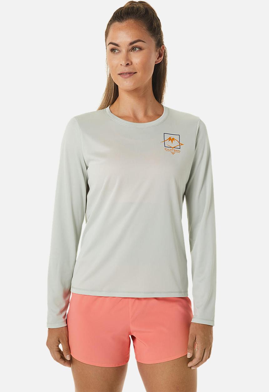 ASICS - Fujitrail logo long sleeve top - light sage