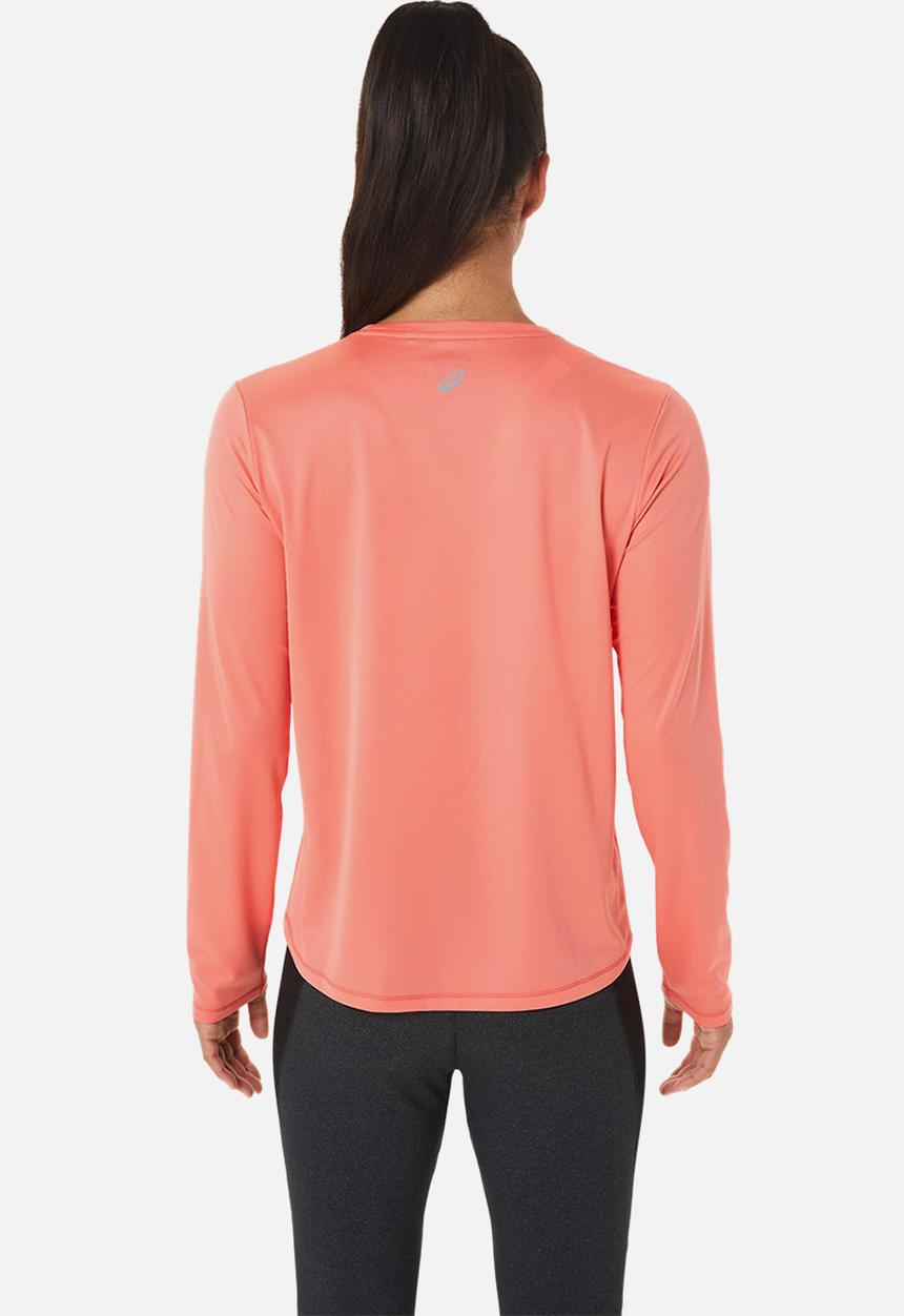 ASICS - Fujitrail logo long sleeve top - papaya
