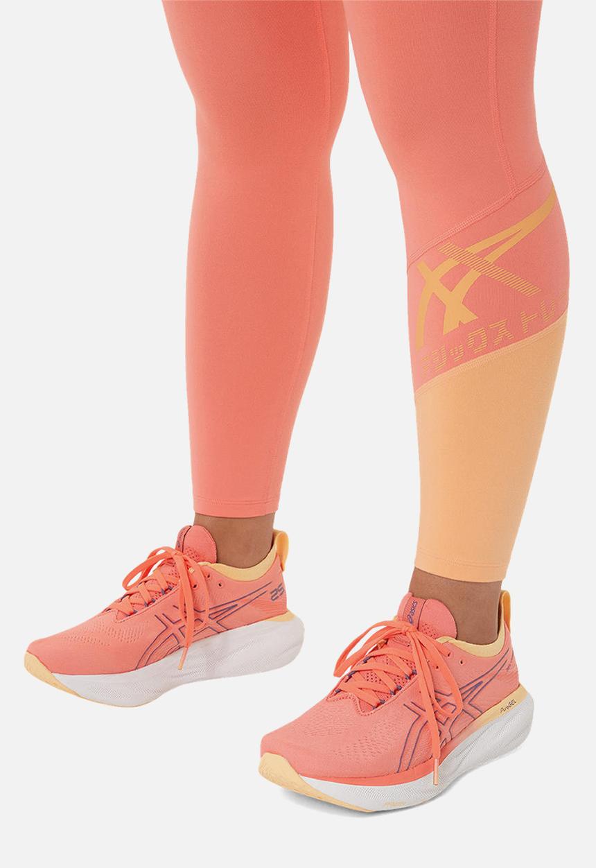 ASICS - Tiger 7/8 tight - papaya/summer dune