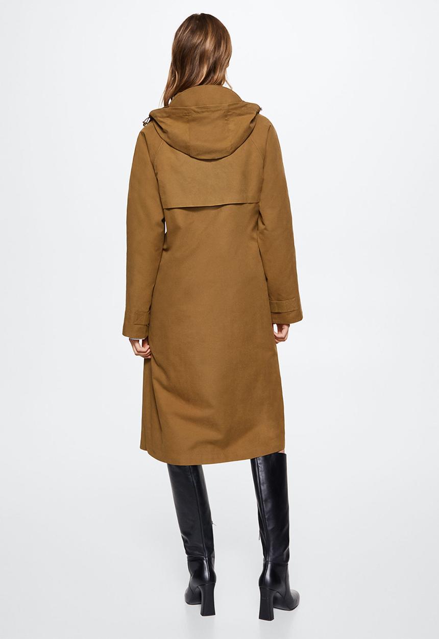 MANGO - Parka dallas - medium brown