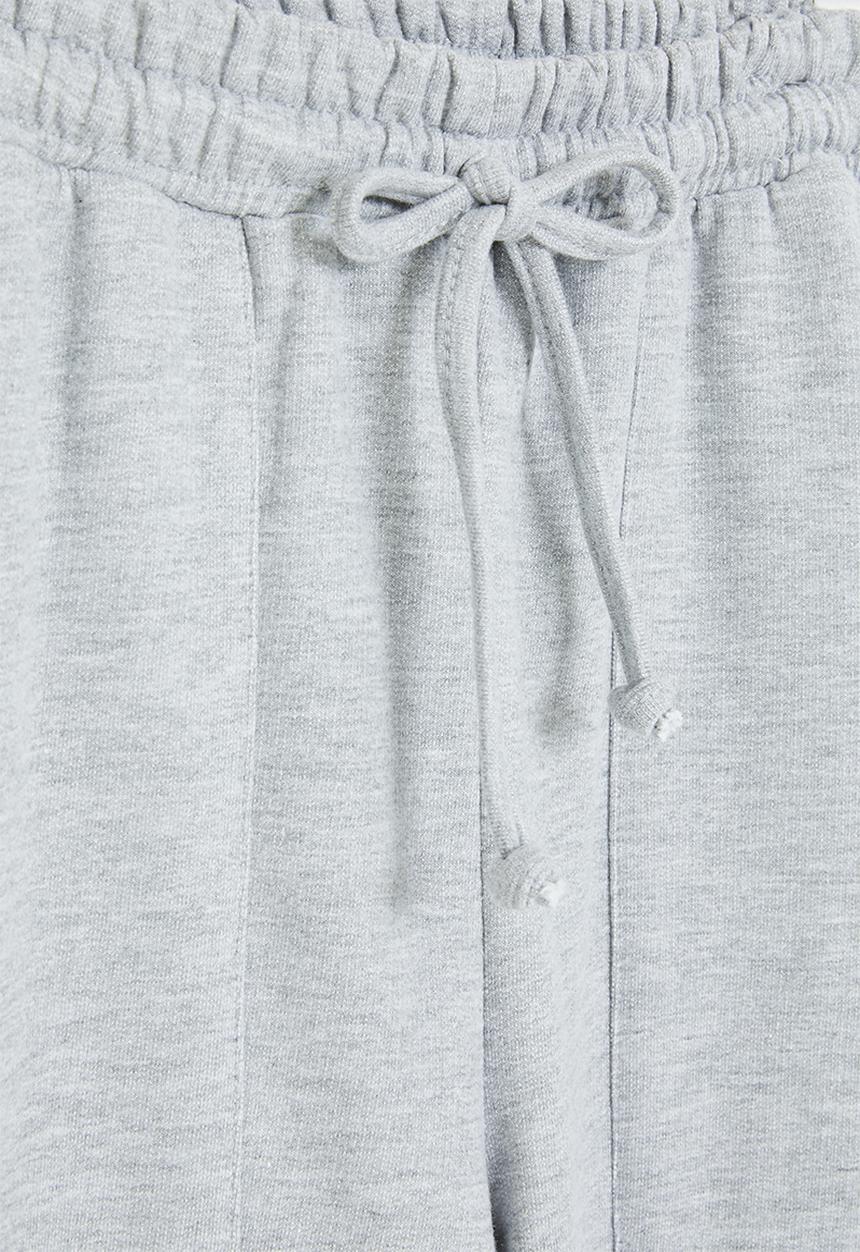 Superbalist - Wide leg track pants - grey melange